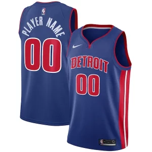 Maravilloso Fácil de llevar Detroit Pistons Nike Swingman Custom Jersey Blue Icon Edition
