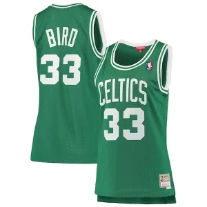 Maravilloso Fantástico Original Larry Bird Boston Celtics Women's 1985 86 Hardwood Classics Swingman Jersey Kelly Green