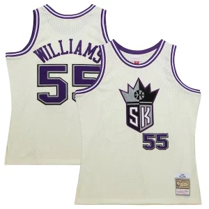 Maravilloso Jason Williams Sacramento Kings Chainstitch Swingman Jersey Cream