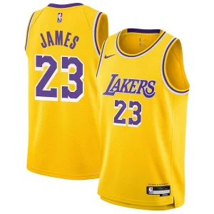 Maravilloso LeBron James Los Angeles Lakers Nike Youth Swingman Jersey Icon Edition Gold