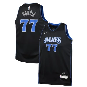 Maravilloso Luka Dončić Dallas Mavericks Nike Youth Swingman Replica Jersey City Edition Black