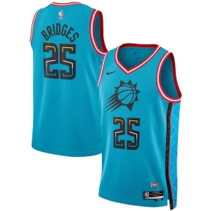 Maravilloso Mikal Bridges Phoenix Suns Nike Unisex 2022/23 Swingman Jersey City Edition Turquoise