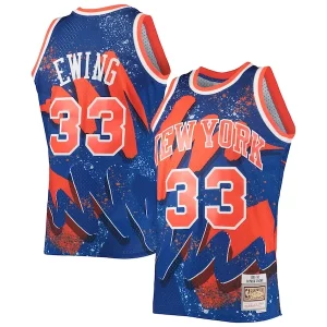 Maravilloso Patrick Ewing New York Knicks Hardwood Classics 1991/92 Hyper Hoops Swingman Jersey Blue