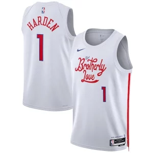 Maravilloso Práctico Ideal James Harden Philadelphia 76ers Nike Unisex 2022/23 Swingman Jersey City Edition White