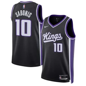 Perfecto Clásico Robusto Domantas Sabonis Sacramento Kings Nike Unisex Swingman Jersey Association Edition Black