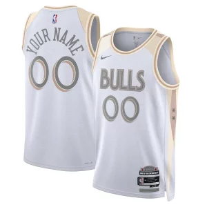 Moderno Chicago Bulls Nike Unisex 2024/25 Custom Swingman Jersey City Edition White