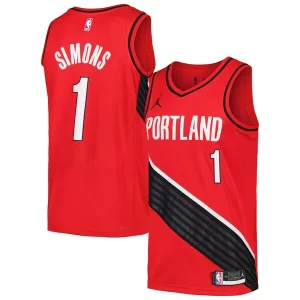 Moderno Estupendo Anfernee Simons Portland Trail Blazers Jordan Brand Swingman Player Jersey Statement Edition Red/Black