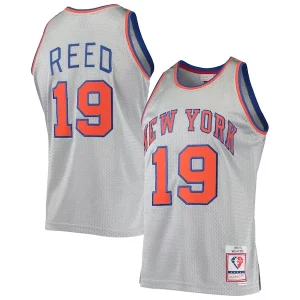 Moderno Exquisito Willis Reed New York Knicks 75th Anniversary 1969/70 Hardwood Classics Swingman Jersey Silver