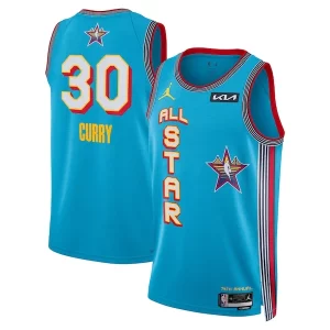 Moderno Magnífico Hermoso Stephen Curry Jordan Brand Unisex 2025 NBA All Star Game Swingman Player Jersey Light Blue