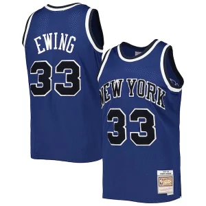 Moderno Perfecto Patrick Ewing New York Knicks 1997/98 Hardwood Classics Off Court Swingman Jersey Blue