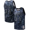 Moderno Shaquille O'Neal Los Angeles Lakers Hardwood Classics 1996/97 Tie Dye Swingman Jersey Black