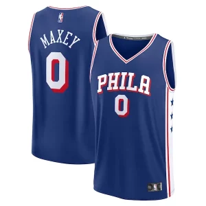 Moderno Tyrese Maxey Philadelphia 76ers Fast Break Replica Player Jersey Icon Edition Royal