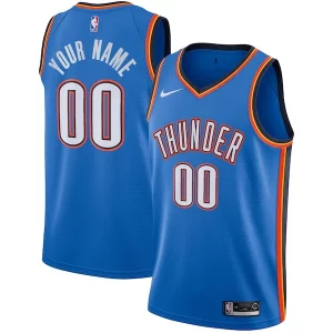 Original Clásico Oklahoma City Thunder Nike Custom Swingman Jersey Icon Edition Blue