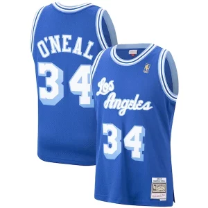 Original Estupendo Shaquille O'Neal Los Angeles Lakers Hardwood Classics Swingman Jersey Royal/Purple/Gold