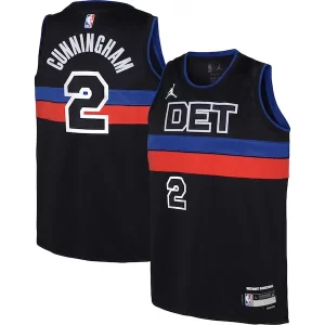 Original Fácil de llevar Elegante Cade Cunningham Detroit Pistons Jordan Brand Youth Swingman Jersey Statement Edition Black
