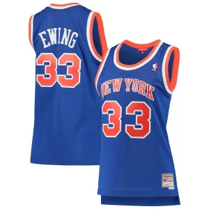 Original Fantástico Patrick Ewing New York Knicks Women's 1991/92 Hardwood Classics Swingman Jersey Blue