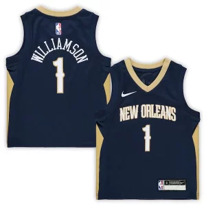 Original Magnífico Resistente Zion Williamson New Orleans Pelicans Nike Preschool Replica Jersey Icon Edition Navy
