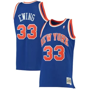 Original Patrick Ewing New York Knicks 1991/92 Big & Tall Hardwood Classics Swingman Jersey Blue