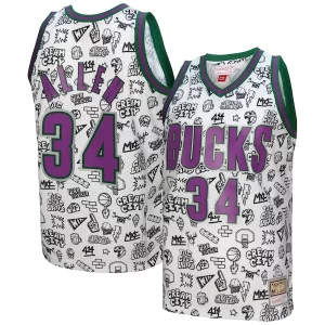 Original Ray Allen Milwaukee Bucks 2000/01 Swingman Jersey White