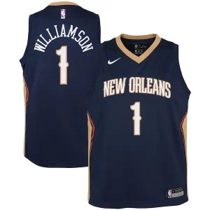 Original Zion Williamson New Orleans Pelicans Nike Youth Swingman Jersey Icon Edition Navy/White