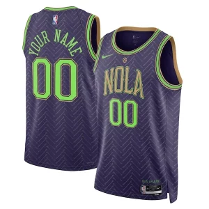 Perfecto Clásico New Orleans Pelicans Nike Unisex 2024/25 Custom Swingman Jersey City Edition Purple