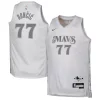 Perfecto Comodo Clásico Luka Dončić Dallas Mavericks Nike Youth 2024/25 Swingman Player Jersey City Edition White