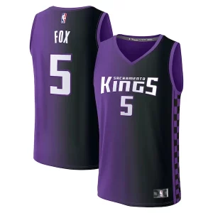 Perfecto De'Aaron Fox Sacramento Kings Fast Break Replica Player Jersey Statement Edition Purple