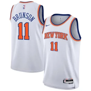 Perfecto Encantador Jalen Brunson New York Knicks Nike Youth Association Swingman Jersey White