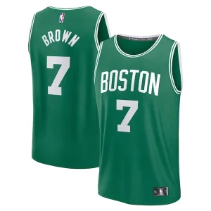 Original Moderno Encantador Jaylen Brown Boston Celtics Fast Break Replica Player Jersey Icon Edition Kelly Green