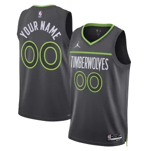 Perfecto Minnesota Timberwolves Jordan Brand Unisex 2022/23 Swingman Custom Jersey Statement Edition Black