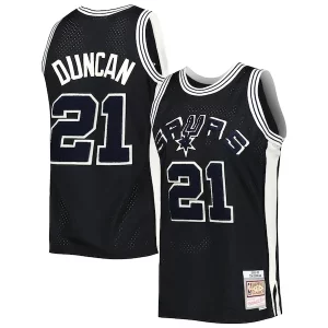 Perfecto Resistente Estupendo Tim Duncan San Antonio Spurs 1998/99 Hardwood Classics Off Court Swingman Jersey Black