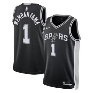 Perfecto Único Delicioso Victor Wembanyama San Antonio Spurs Nike Unisex 2023 NBA Draft First Round Pick Swingman Jersey Icon Edition Black