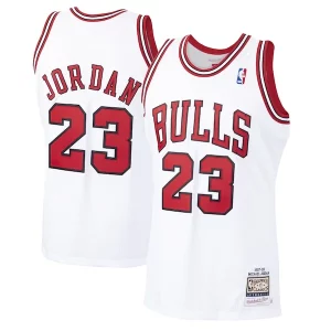 Perfecto Versátil Delicioso Michael Jordan Chicago Bulls 1997/98 Hardwood Classics Authentic Jersey White/Black/Scarlet