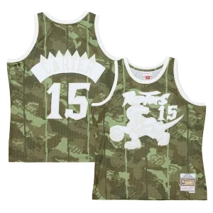 Perfecto Vince Carter Toronto Raptors Hardwood Classics 1998/99 Ghost Green Swingman Jersey Camo