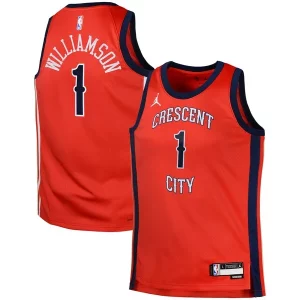 Perfecto Zion Williamson New Orleans Pelicans Jordan Brand Swingman Jersey Statement Red