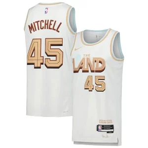 Práctico Atractivo Fácil de llevar Donovan Mitchell Cleveland Cavaliers Nike Swingman Player Jersey City Edition White