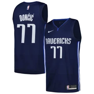 Práctico Bonito Luka Dončić Dallas Mavericks Nike Swingman Player Jersey City Edition Navy