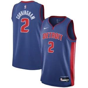 Práctico Cade Cunningham Detroit Pistons Nike Youth Swingman Jersey Icon Edition Blue