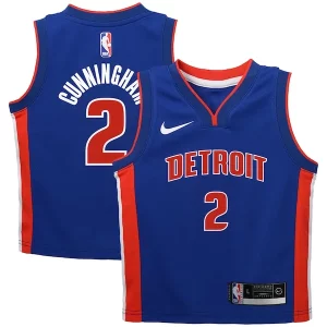 Práctico Cool Cade Cunningham Detroit Pistons Nike Toddler Swingman Player Jersey Icon Edition Blue