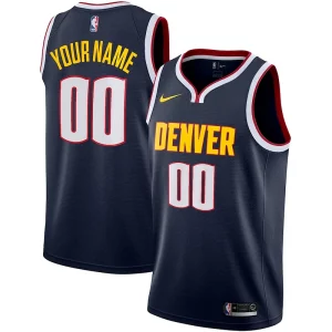 Práctico Denver Nuggets Nike 2022/23 Swingman Custom Jersey Icon Edition Navy