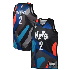 Práctico Hermoso Atractivo Cameron Johnson Brooklyn Nets Nike Youth Swingman Replica Jersey City Edition Black