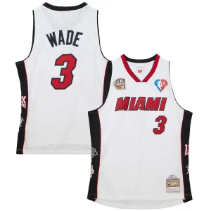 Duradero Encantador Dwyane Wade Miami Heat Unisex Hall of Fame Class of 2023 Throwback Swingman Jersey White