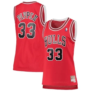 Práctico Original Scottie Pippen Chicago Bulls Women's 1997/98 Hardwood Classics Swingman Jersey Red