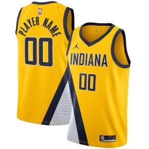 Práctico Robusto Indiana Pacers Jordan Brand Swingman Custom Jersey Statement Edition Gold