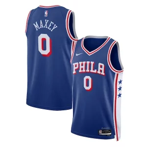Práctico Sofisticado Tyrese Maxey Philadelphia 76ers Nike Unisex Swingman Jersey Icon Edition Royal