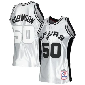 Resistente Comodo Perfecto David Robinson San Antonio Spurs 1998/99 Hardwood Classics 75th Anniversary Swingman Jersey Platinum