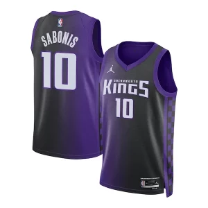 Resistente Domantas Sabonis Sacramento Kings Jordan Brand Unisex Swingman Jersey Statement Edition Purple