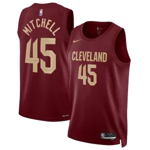 Resistente Elegante Donovan Mitchell Cleveland Cavaliers Nike Unisex Swingman Jersey Icon Edition Wine/White