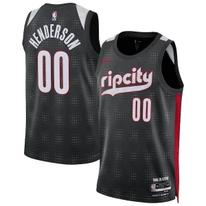 Resistente Exquisito Duradero Scoot Henderson Portland Trail Blazers Nike Unisex 2024/25 Swingman Player Jersey City Edition Black