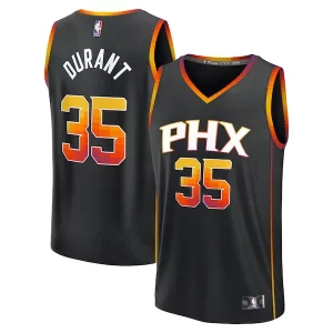 Resistente Exquisito Kevin Durant Phoenix Suns Fast Break Replica Player Jersey Statement Edition Black